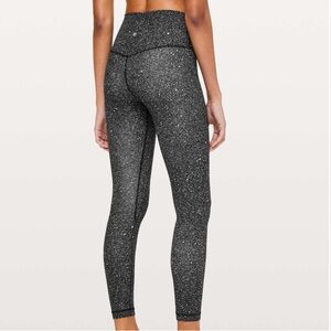 Lululemon Align Pant II *25" Luminesce Splatter Ice Grey Black